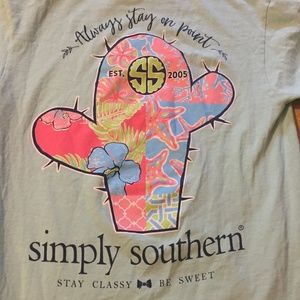 Simply Southern mint tshirt